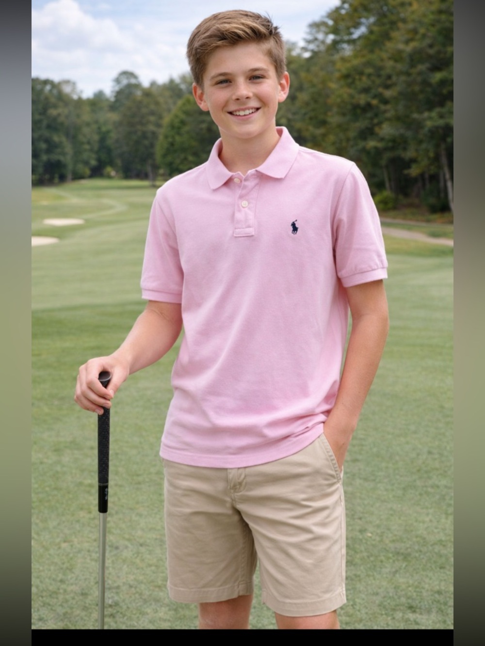 Ralph Lauren Classic Fit Polo Shirt in Youth Size XL - 18-20 or Men’s Small. EUC